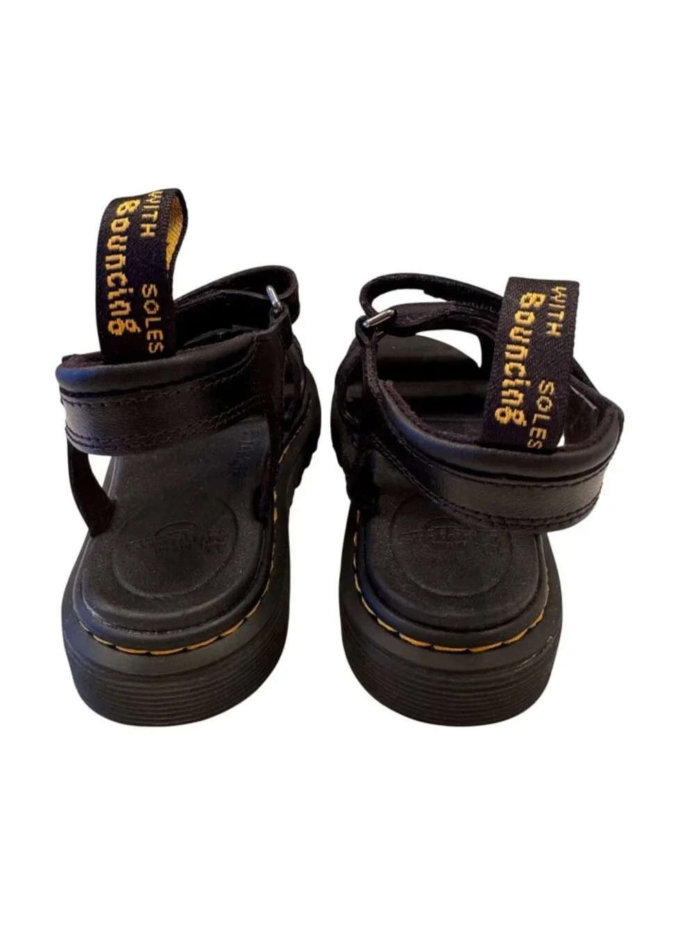 Dr Martens Klaire ReWair Size 13 Youth Soft Wair Black NWB Adjustable